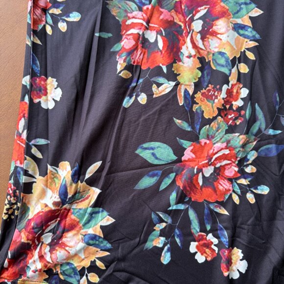 VOGRACE Womens Plus 24W/3XL Top Summer Short Sleeve T-Shirt Casual V Neck Tunics - Picture 2 of 4